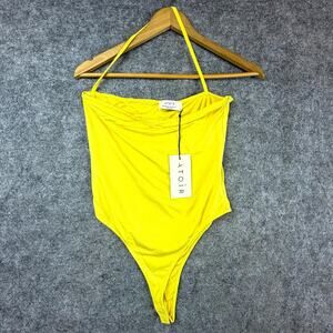 Atoir Walker Bodysuit Women 6 Butter Clubwear Asymmetrical One Piece Athletic